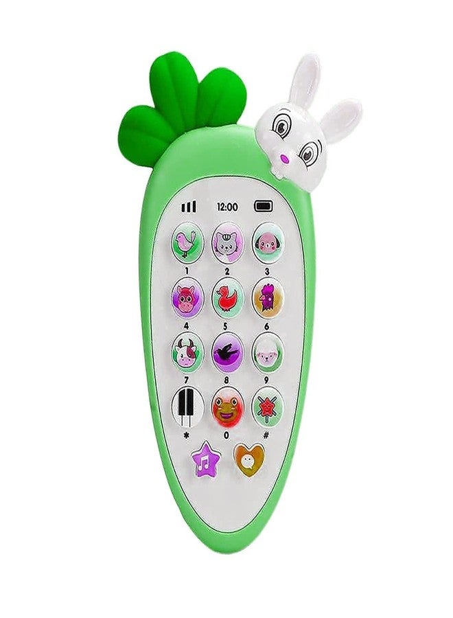 BLISSBORN Radish Style Cute Rabbit Face Pretend Play Cell Phone Toy for Kids, Toddlers with Music, Ringtones, Lights - Birthday Party Favors and Gifts for Girls - Multi ( Pack of 1 ) - Image 1